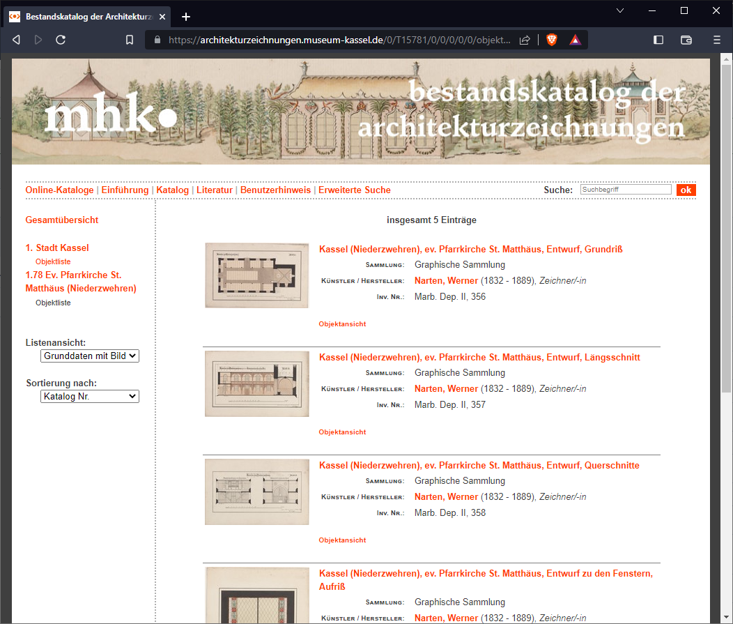 architekturzeichnungen.matthaeuskirche